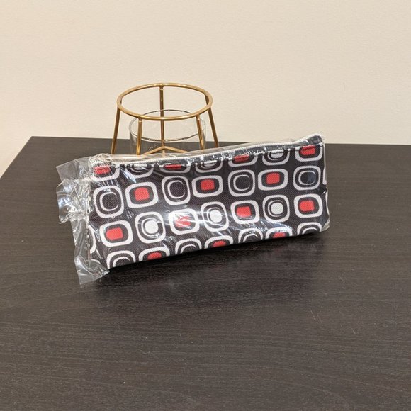 Fire Engine Red Mid-Sized Shoulder Tote Bag Purse - Picture 8 of 10